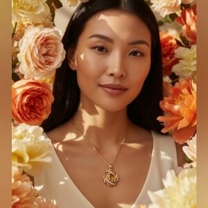 Elegant Gold Pendant Necklace